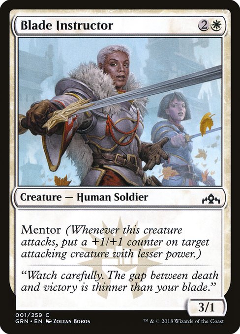 Blade Instructor - Guilds of Ravnica #1
