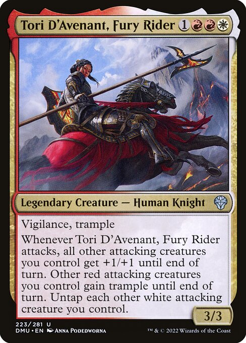 Tori D'Avenant, Fury Rider - Dominaria United #223