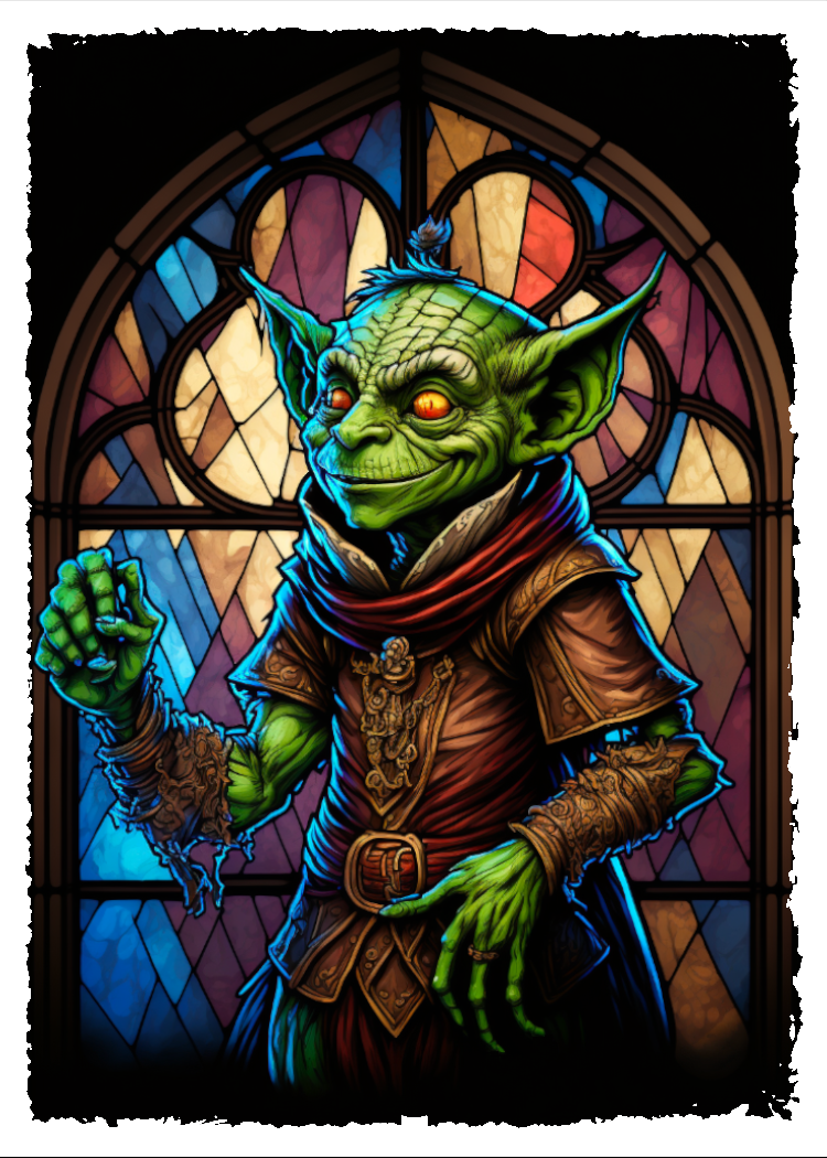 Goblin Stained Glass Sleeve  DBM Gaming