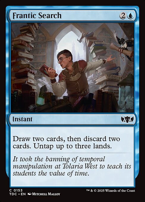 Frantic Search - Tarkir: Dragonstorm Commander #153