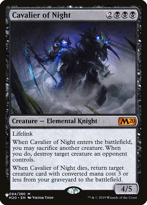 Cavalier of Night - The List #M20-94