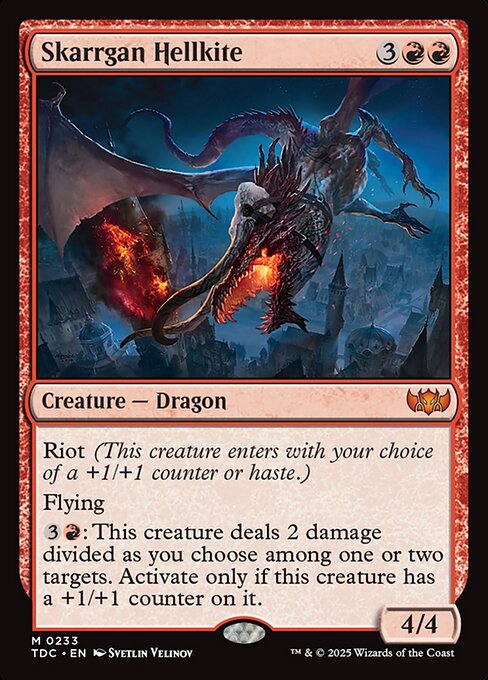 Skarrgan Hellkite - Tarkir: Dragonstorm Commander #233
