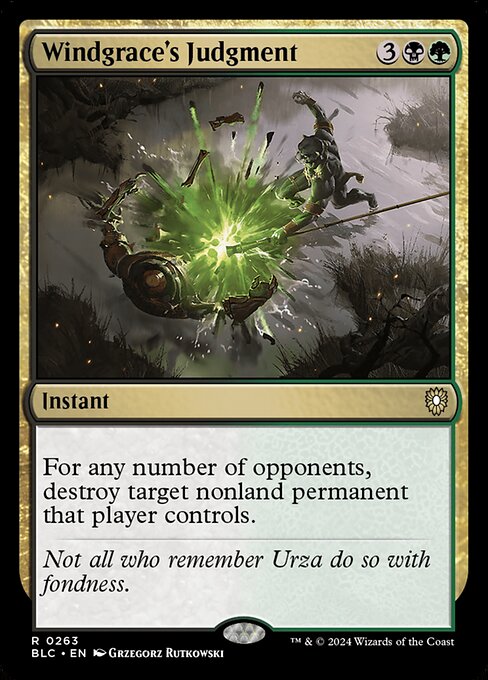 Windgrace's Judgment - Bloomburrow Commander #263