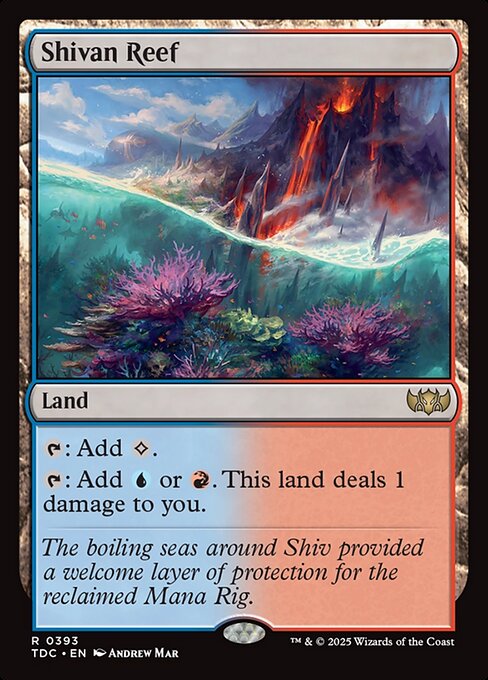 Shivan Reef - Tarkir: Dragonstorm Commander #393