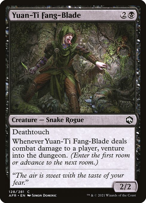 Yuan-Ti Fang-Blade - Adventures in the Forgotten Realms: - 128 - Near Mint Foil