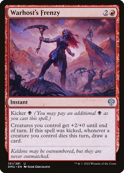 Warhost's Frenzy - Dominaria United #151