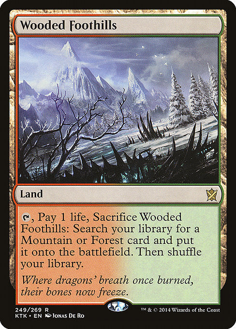 Wooded Foothills - Khans of Tarkir #249