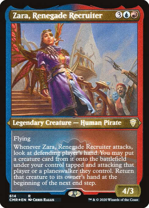Zara, Renegade Recruiter (Foil Etched) - Commander Legends #614
