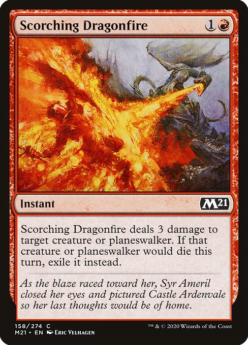 Scorching Dragonfire - Core Set 2021 #158