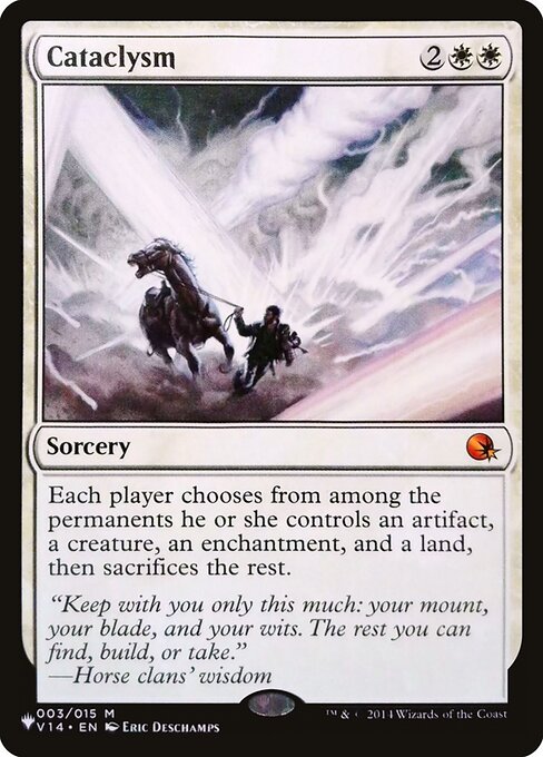 Cataclysm - The List #V14-3