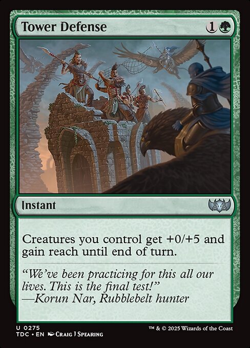 Tower Defense - Commander: Tarkir: Dragonstorm: - 275 - Near Mint