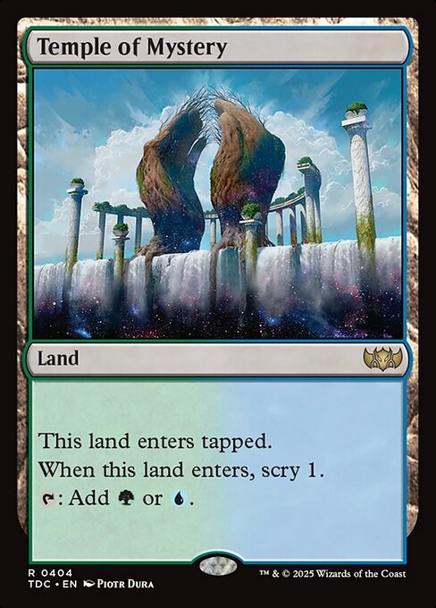 Temple of Mystery - Tarkir: Dragonstorm Commander #404