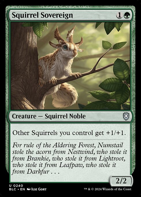 Squirrel Sovereign - Bloomburrow Commander #240