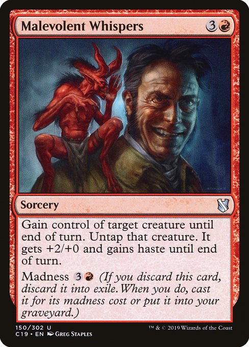 Malevolent Whispers - Commander 2019 #150