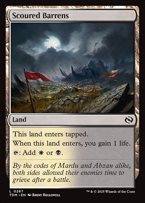Scoured Barrens - Tarkir: Dragonstorm #267