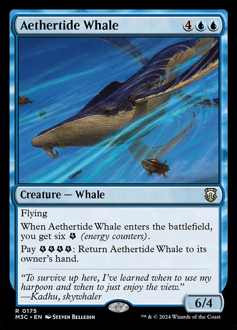 Aethertide Whale - Commander: Modern Horizons 3: - 175 - Near Mint