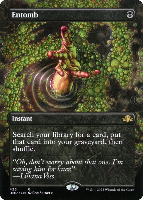 Entomb (Borderless) - Dominaria Remastered #426