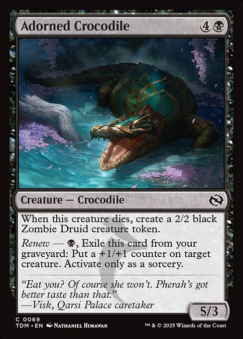 Adorned Crocodile - Tarkir: Dragonstorm #69