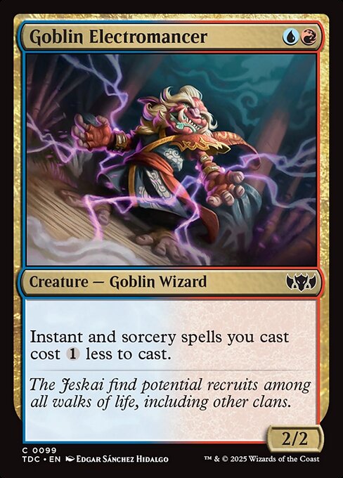 Goblin Electromancer - Tarkir: Dragonstorm Commander #99