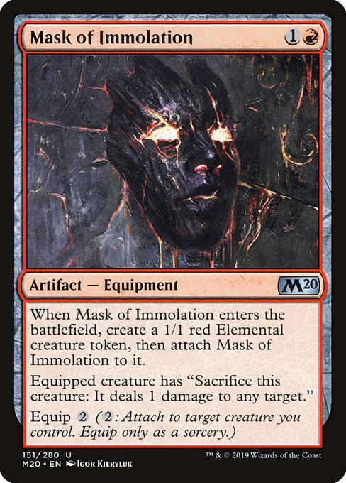 Mask of Immolation - Core Set 2020 #151