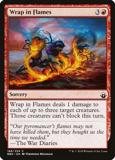 Wrap in Flames - Battlebond: - 188 - Lightly Played