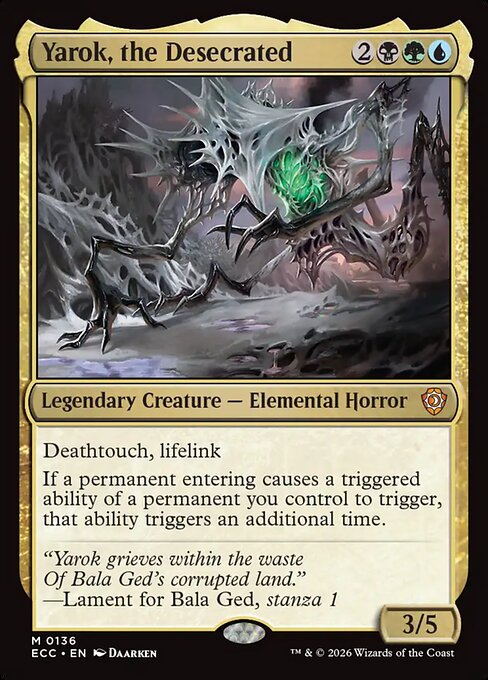 Yarok, the Desecrated - Lorwyn Eclipsed Commander #136