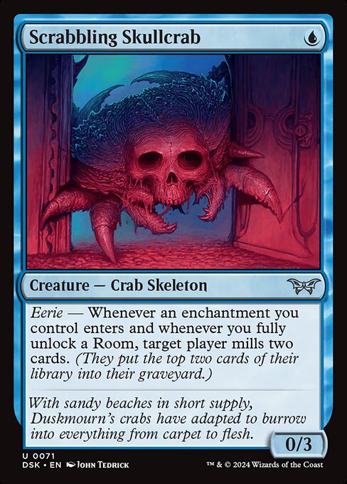 Scrabbling Skullcrab - Duskmourn: House of Horror #71