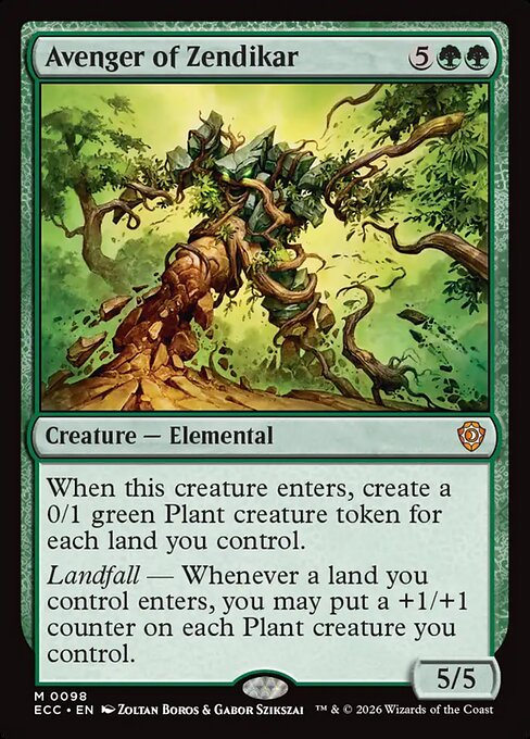 Avenger of Zendikar - Lorwyn Eclipsed Commander #98