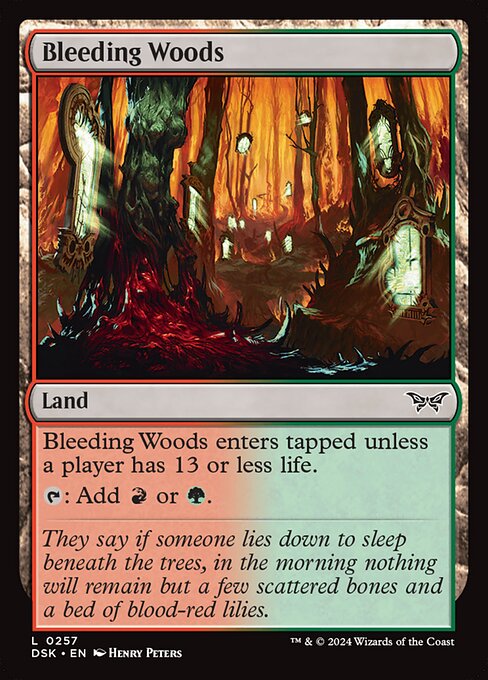 Bleeding Woods - Duskmourn: House of Horror #257