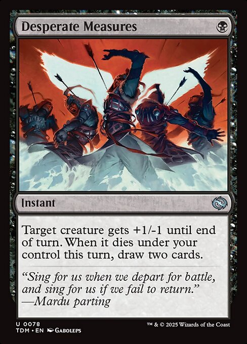 Desperate Measures - Tarkir: Dragonstorm #78