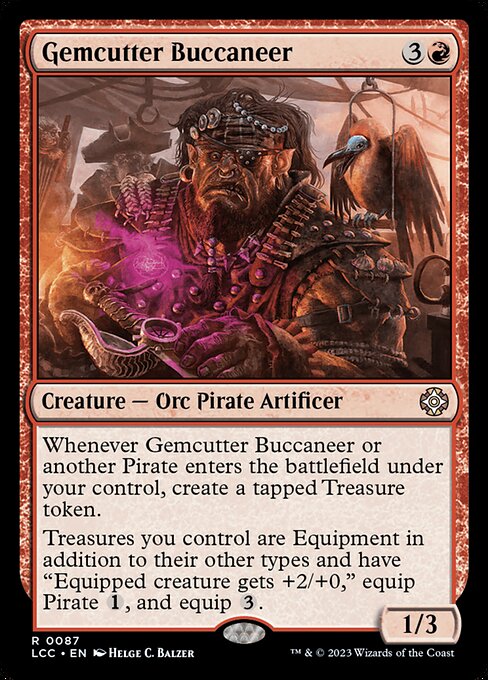 Gemcutter Buccaneer - The Lost Caverns of Ixalan Commander #87