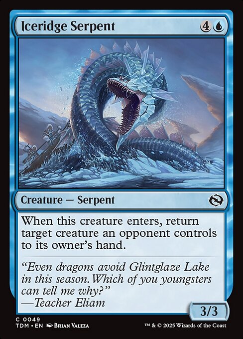 Iceridge Serpent - Tarkir: Dragonstorm #49