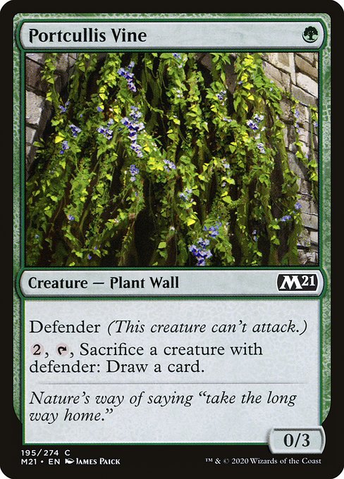 Portcullis Vine - Core Set 2021 #195