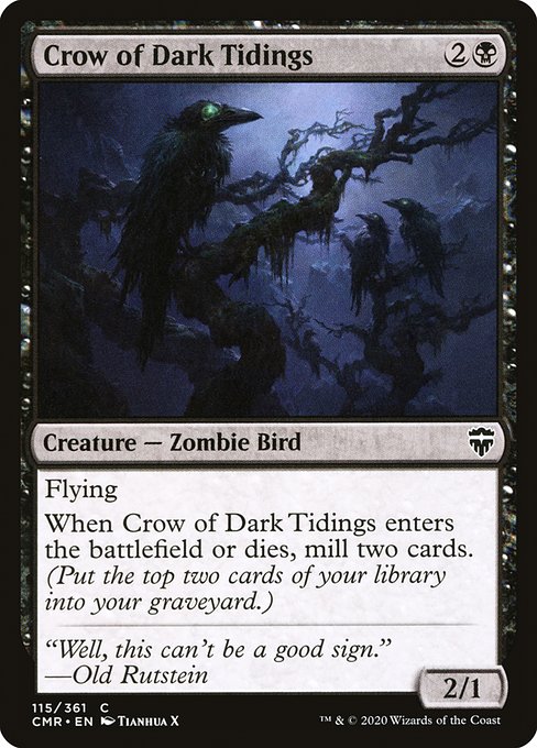 Crow of Dark Tidings - Commander Legends #115