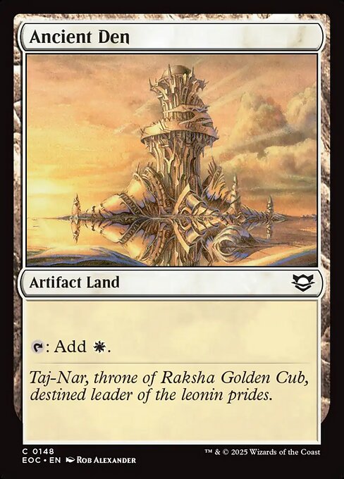 Ancient Den - Edge of Eternities Commander #148