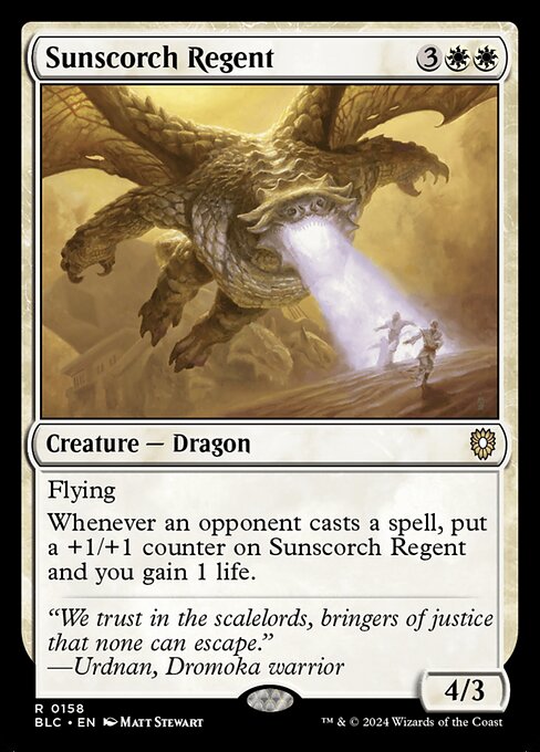 Sunscorch Regent - Bloomburrow Commander #158