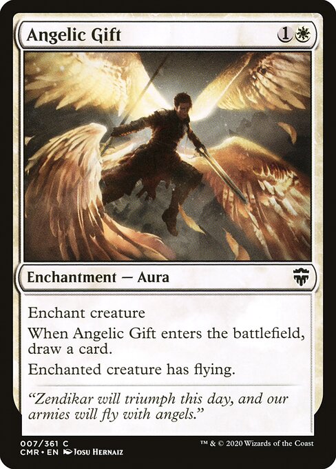 Angelic Gift - Commander Legends: - 7 - Lightly Played