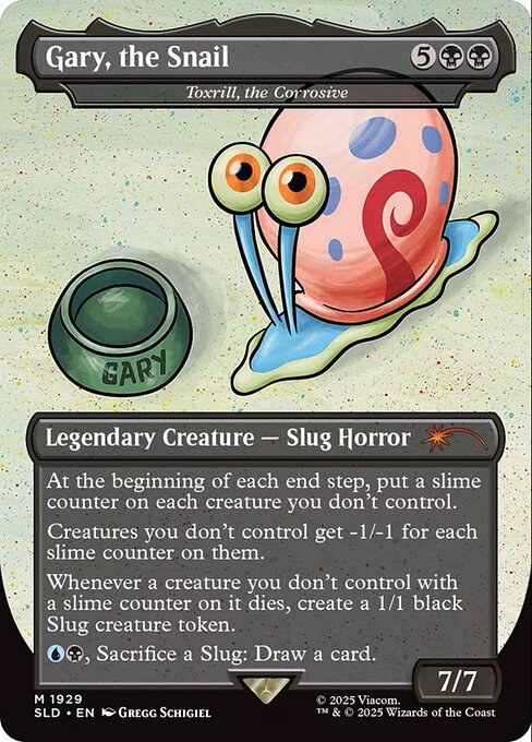 Gary, the Snail - Toxrill, the Corrosive (Rainbow Foil) - Secret Lair Drop #1929