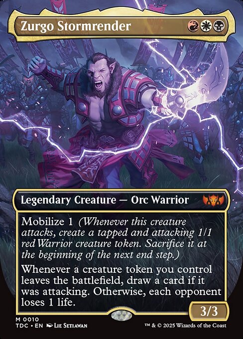 Zurgo Stormrender (Borderless) - Tarkir: Dragonstorm Commander #10