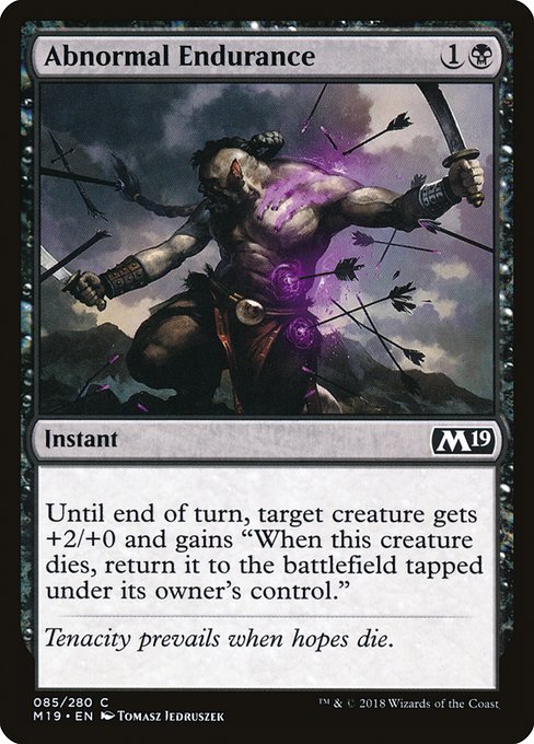 Abnormal Endurance - Core Set 2019 #85