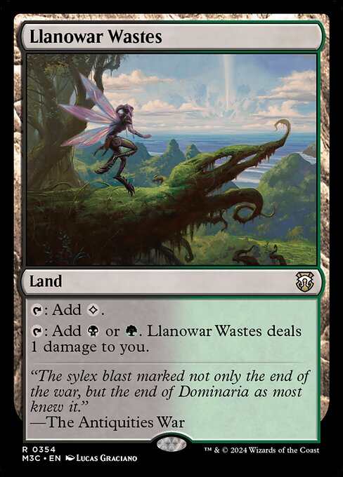 Llanowar Wastes - Modern Horizons 3 Commander #354