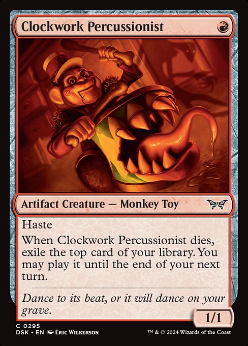 Clockwork Percussionist (0295) - Duskmourn: House of Horror #295