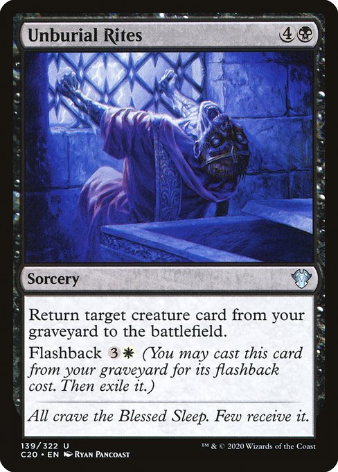 Unburial Rites - Commander 2020 #139