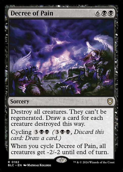 Decree of Pain - Bloomburrow Commander #182