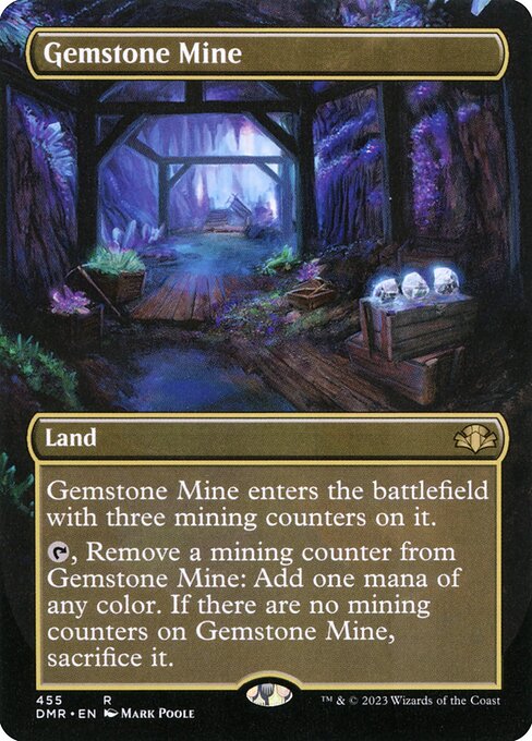 Gemstone Mine (Borderless) - Dominaria Remastered #455