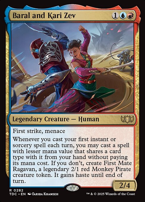Baral and Kari Zev - Tarkir: Dragonstorm Commander #282