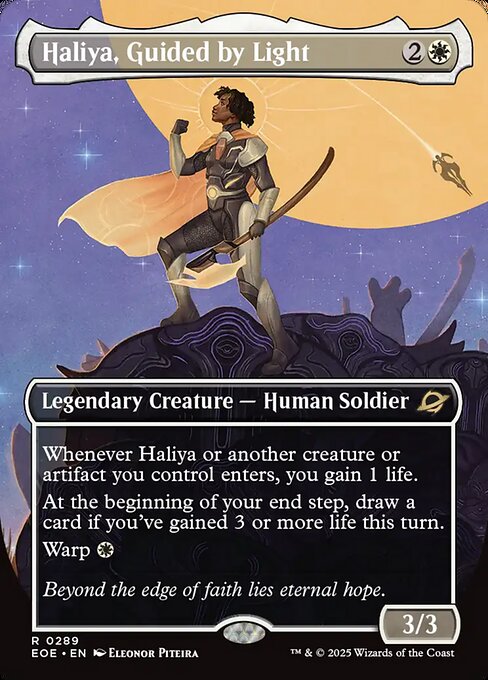 Haliya, Guided by Light (Borderless) - Edge of Eternities #289