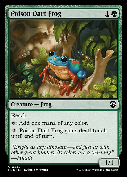 Poison Dart Frog - Commander: Modern Horizons 3: - 238 - Near Mint