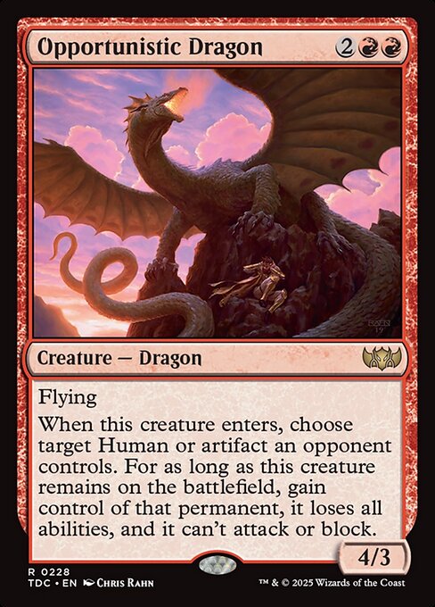 Opportunistic Dragon - Tarkir: Dragonstorm Commander #228