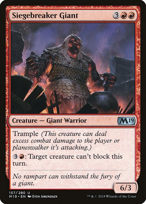 Siegebreaker Giant - Core Set 2019 #157